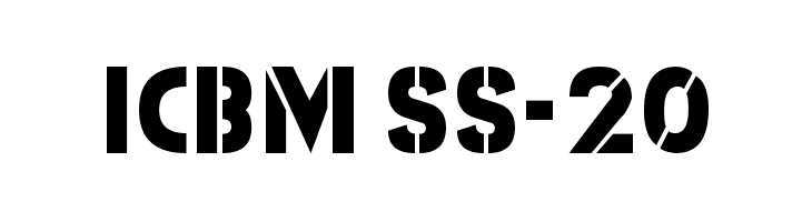 ICBM SS-20  नि: शुल्क फ़ॉन्ट्स डाउनलोड