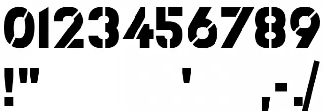 ICBM SS-20 Font OTHER CHARS