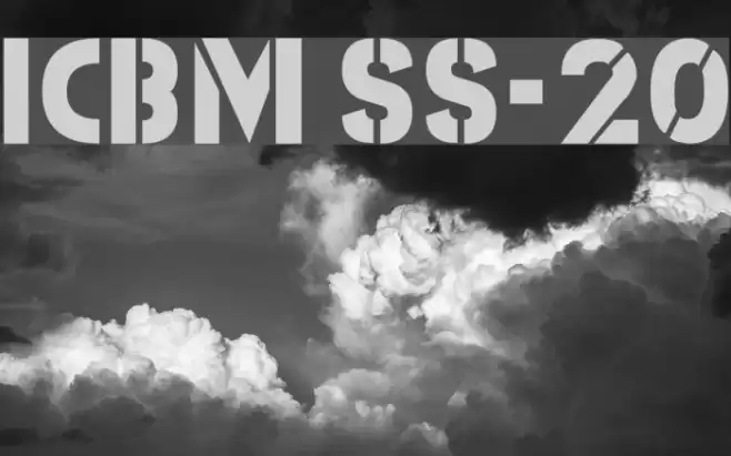 ICBM SS-20 Font examples
