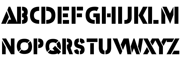 ICBM SS-20 Font LOWERCASE