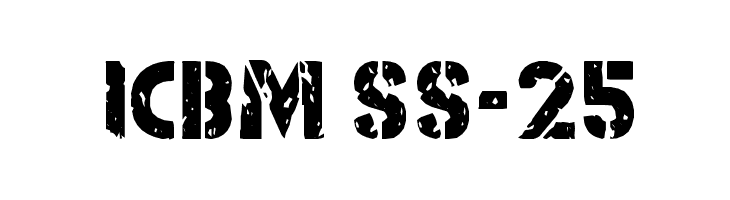 ICBM SS-25  नि: शुल्क फ़ॉन्ट्स डाउनलोड