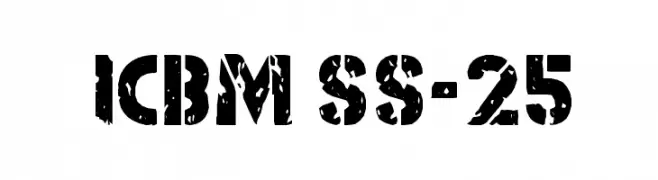 ICBM SS-25  नि: शुल्क फ़ॉन्ट्स डाउनलोड