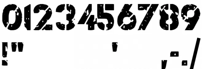 ICBM SS-25 Font OTHER CHARS