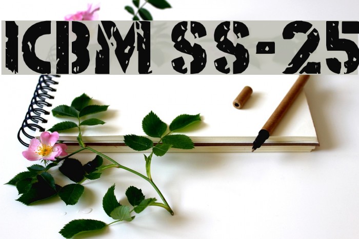 ICBM SS-25 Font examples
