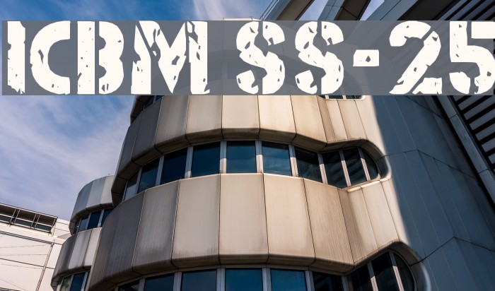 ICBM SS-25 Font examples