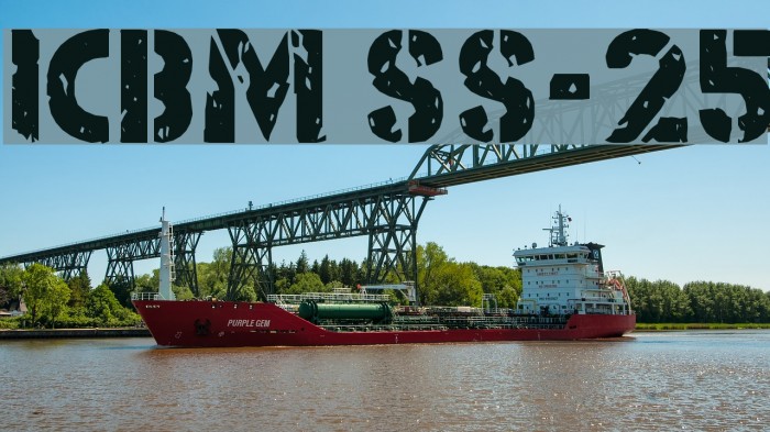 ICBM SS-25 Font examples