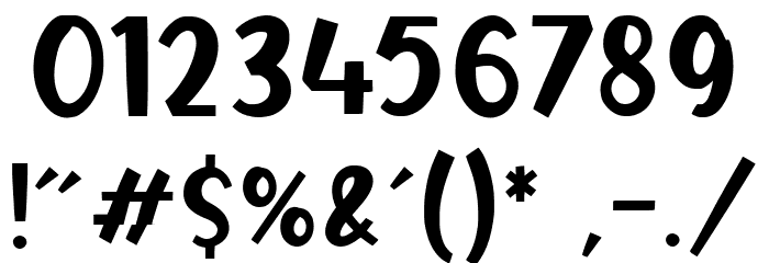 ICEBOLD Font OTHER CHARS