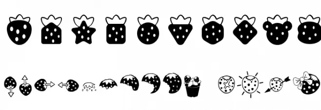 ICHIGOCharacter Font OTHER CHARS