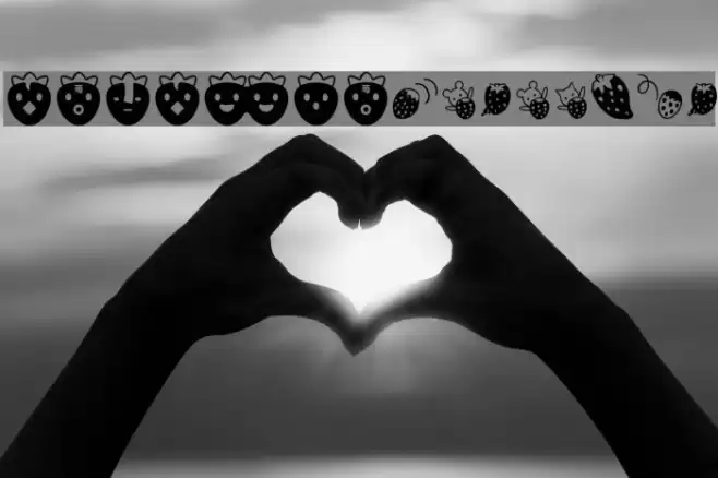 ICHIGOCharacter Font examples