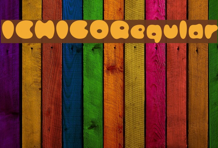 ICHIGORegular Font examples