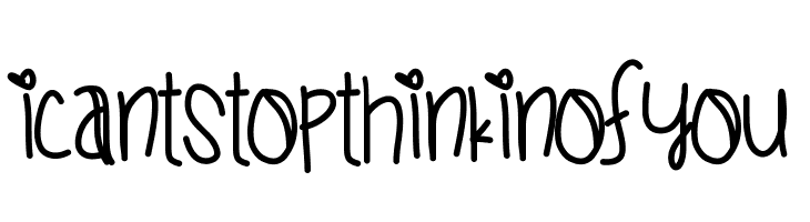 ICantStopThinkinOfYou Font