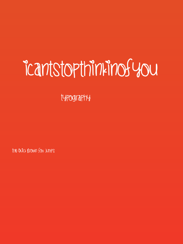 ICantStopThinkinOfYou Poster