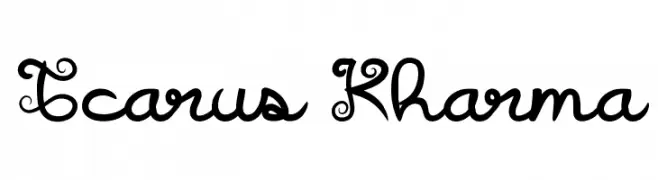 Icarus Kharma  Frei Schriftart Herunterladen