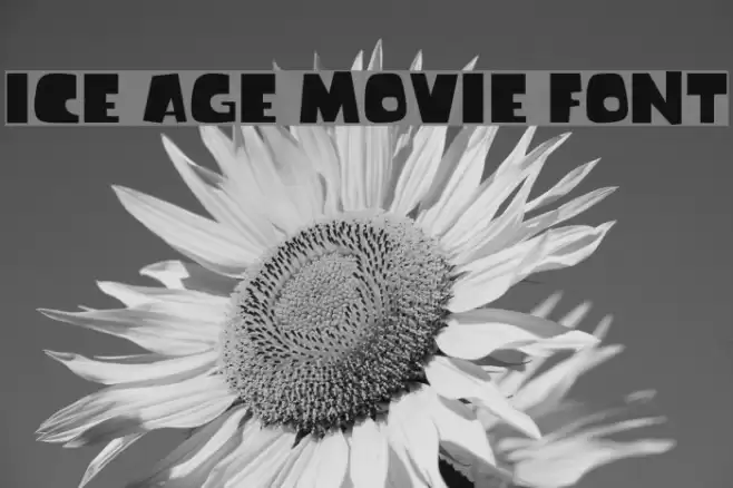Ice Age Movie Font Font examples