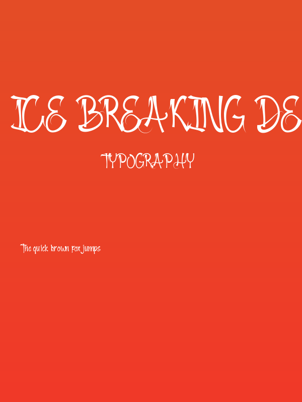 Ice Breaking Demo Poster
