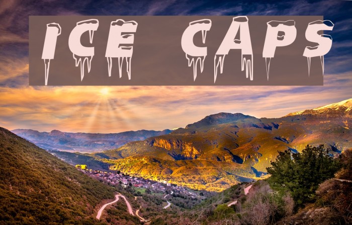 Ice Caps Font examples