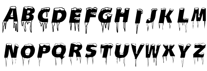 Ice Caps Font LOWERCASE