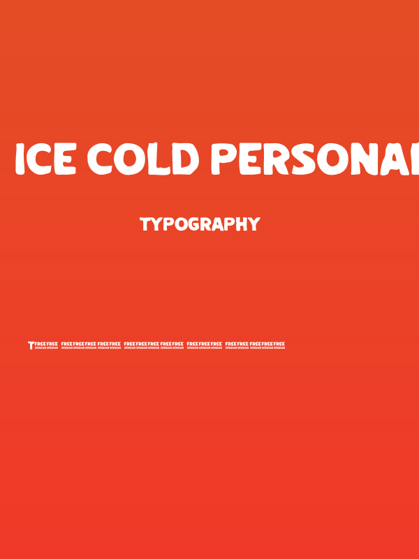Ice Cold Personal Use Poster