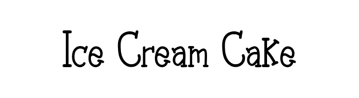 Ice Cream Cake  font caratteri gratis