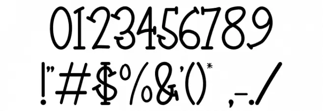 Ice Cream Cake Font OTHER CHARS