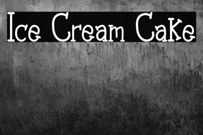 Ice Cream Cake Font examples