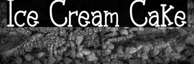 Ice Cream Cake Font examples