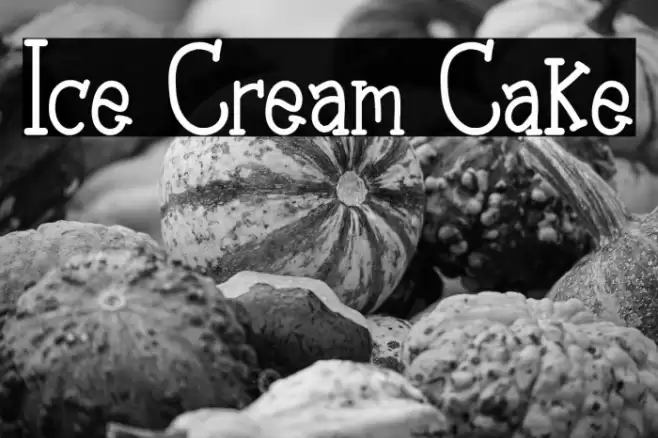 Ice Cream Cake Font examples