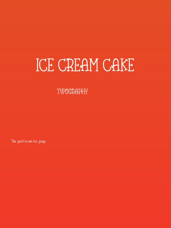 Ice Cream Cake Poster