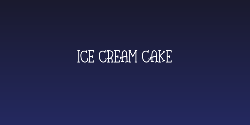 Ice Cream Cake Social Header