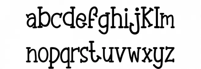 Ice Cream Cake Font LOWERCASE