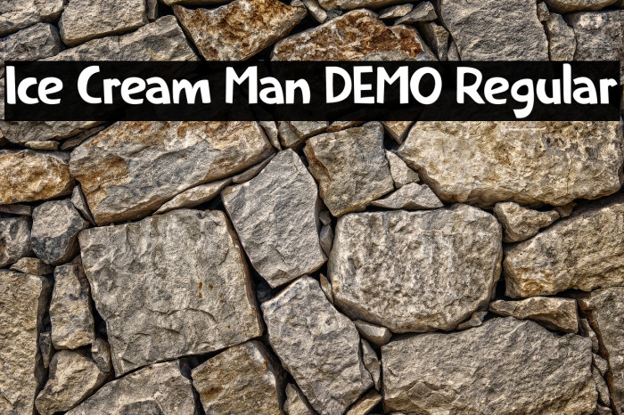 Ice Cream Man DEMO Regular Font examples