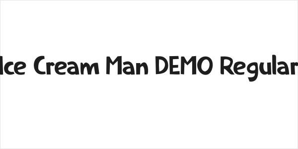 Ice Cream Man DEMO Regular Logo