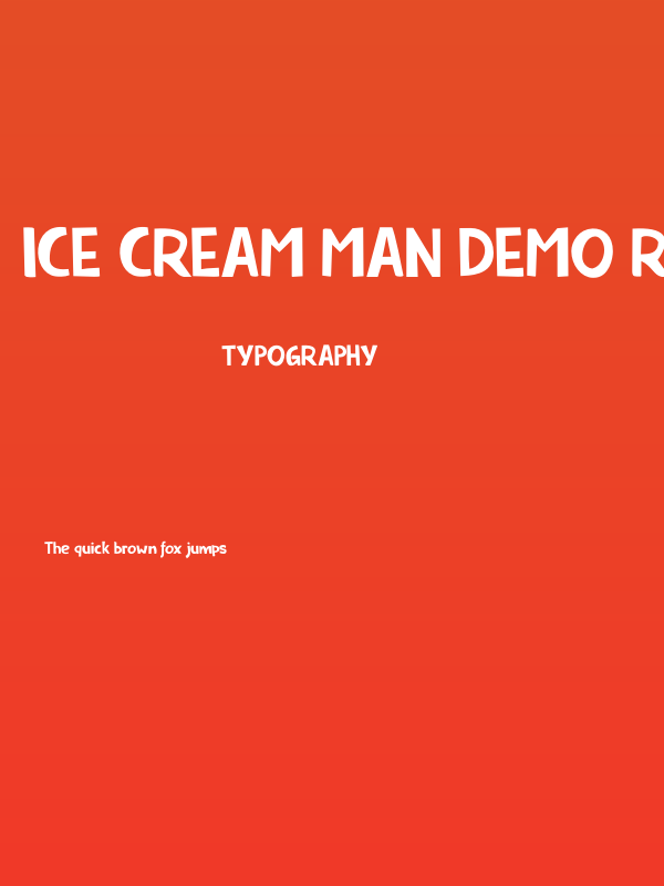 Ice Cream Man DEMO Regular Poster