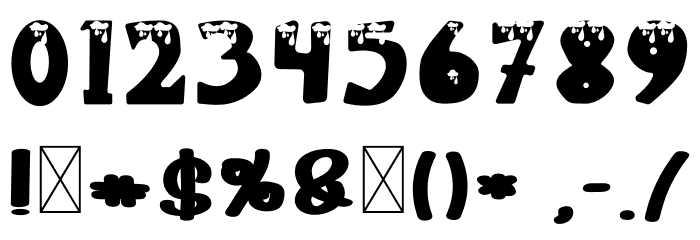 Ice Cube Font OTHER CHARS