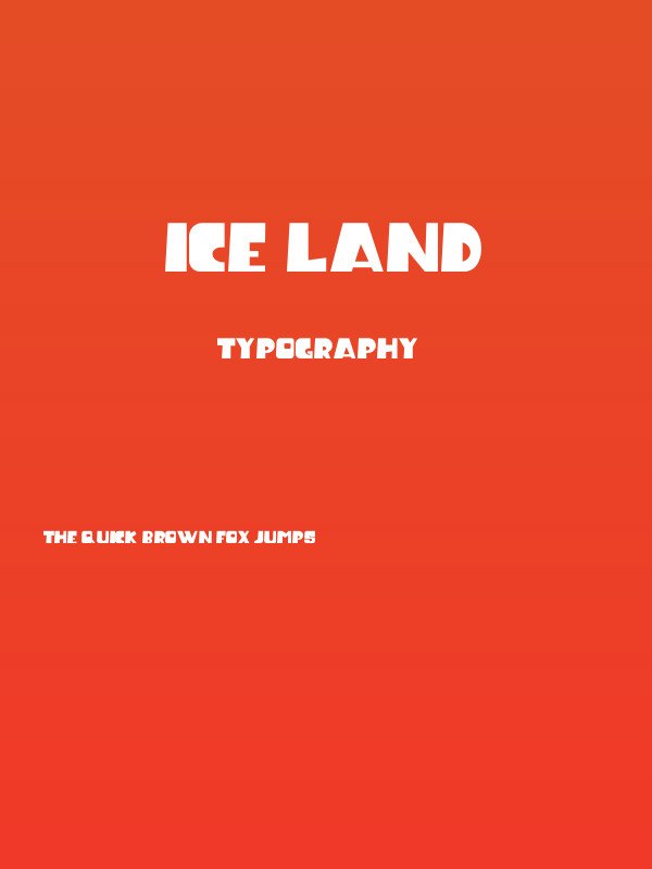 Ice Land Poster