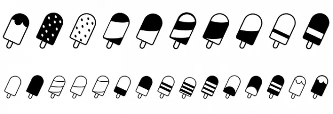 Ice Lolly Ding Font OTHER CHARS