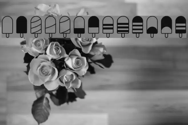 Ice Lolly Ding Font examples