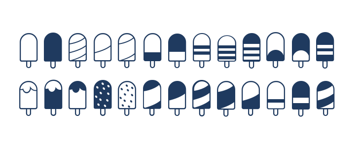 Ice Lolly Ding Lowercase