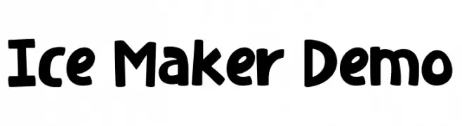 Ice Maker Demo  Frei Schriftart Herunterladen