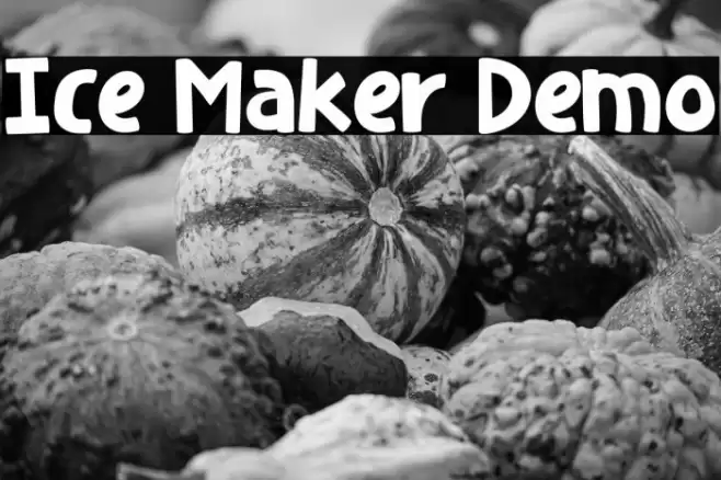 Ice Maker Demo 字体 examples