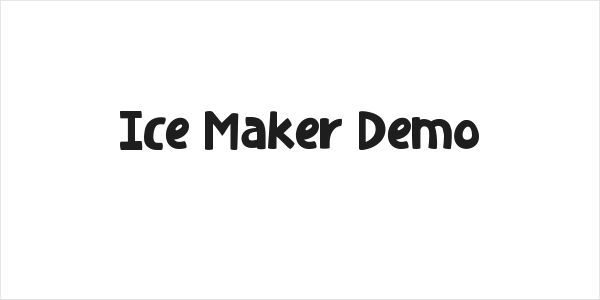 Ice Maker Demo Logo