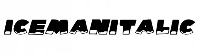 Ice Man Italic  Скачать бесплатные шрифты