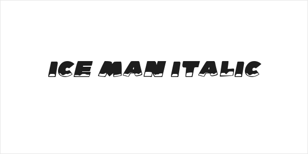 Ice Man Italic Logo