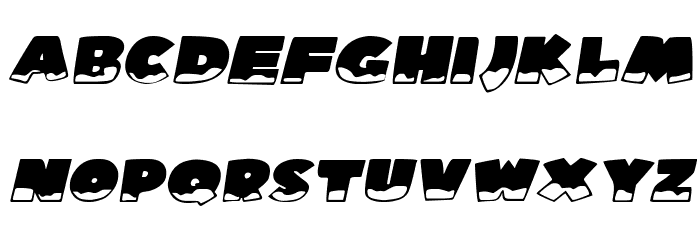 Ice Man Italic Font LOWERCASE