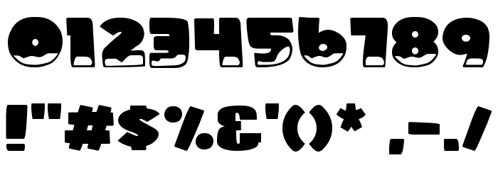 Ice Man Font OTHER CHARS