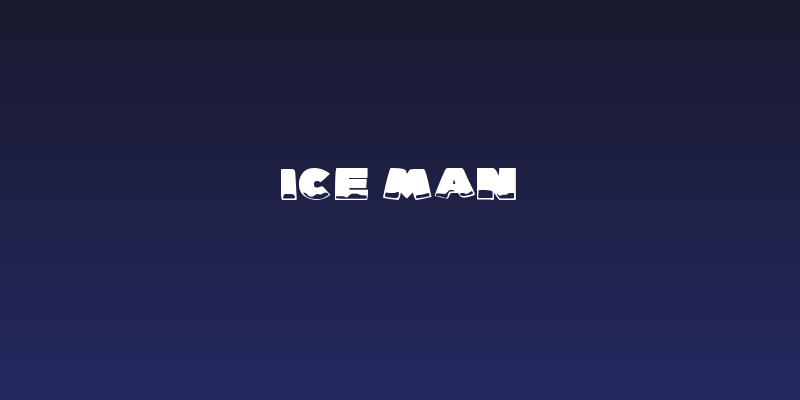 Ice Man Social Header