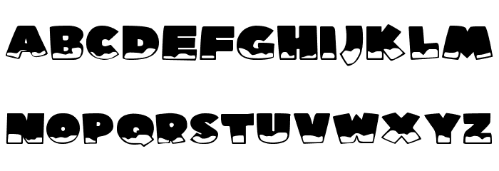 Ice Man Font LOWERCASE