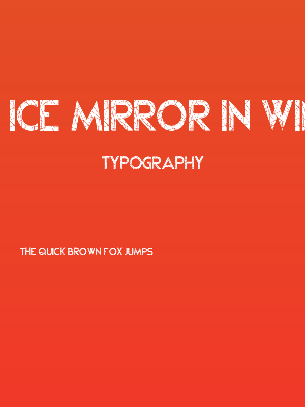 Ice Mirror in Winter Kei Poster