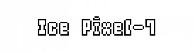 Ice Pixel-7  Frei Schriftart Herunterladen