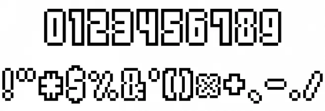 Ice Pixel-7 Font OTHER CHARS